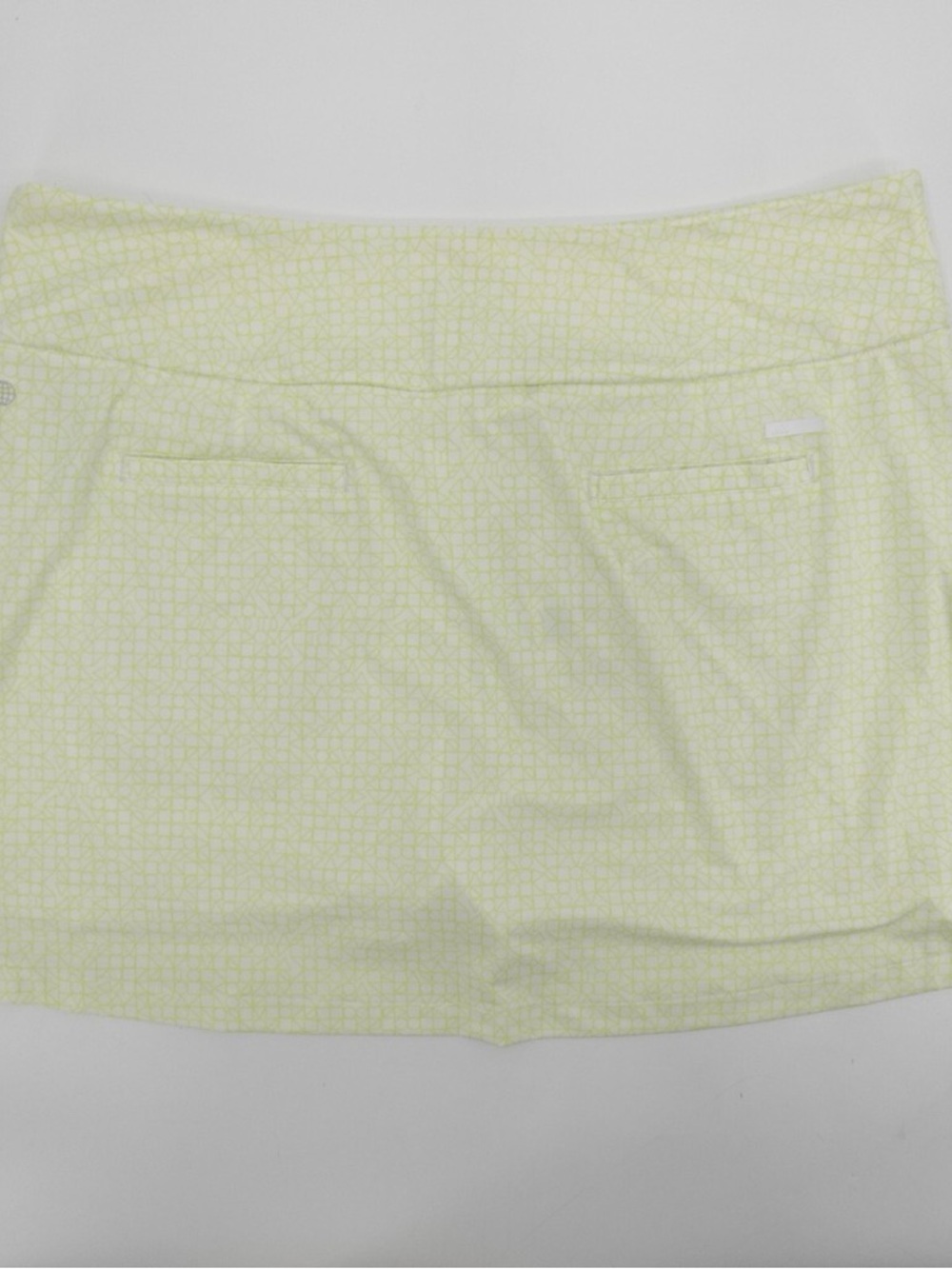 Adidas Women's Ultimate365 Print Golf Skort in white and green sz XL